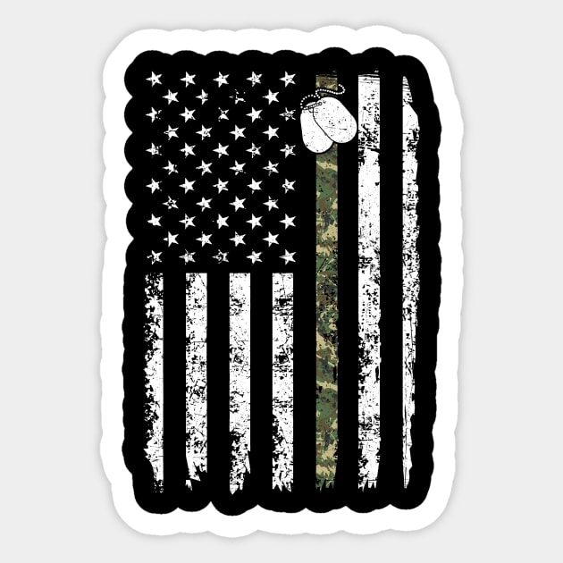 Veterans Stand For American Flags Political Sticker by paveldmit